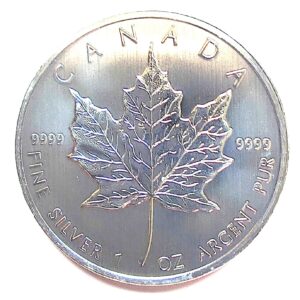 2010 Canadian Maple Leaf $5 Silver Bullion Coin 1oz